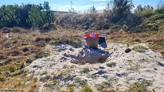 Sandkiste von Strandhus Bratten