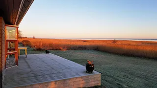 Blick auf die Landschaft von Helberskov Panoramahus