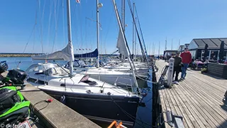 Hafen in der Nähe von Helberskov Panoramahus