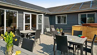 Terrasse von Trane Poolhus