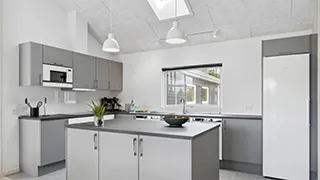 Küche in Råbjerg Poolhus