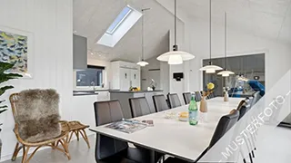 Essbereich in Bindslev Poolhus