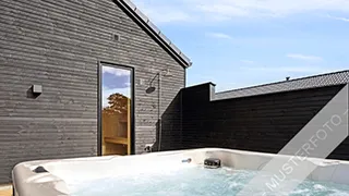 Außenwhirlpool  Hyldebær Poolhus