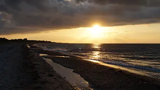 Strand in der Nähe von Gjerrild Hyggehus