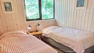 Schlafzimmer in Panoramahus Mols