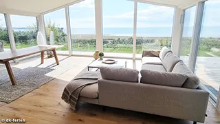 Wohnzimmer von Udsigtshus Skråningen
