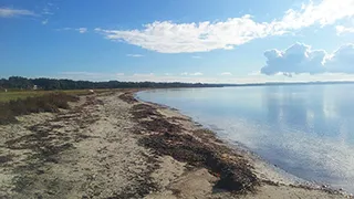 Strand in der Nähe von Mosvinge Hus