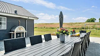 Terrasse von Grenå Familiehus