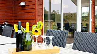 Terrasse von Polderrev Poolhus