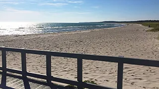 Strand in der Nähe von Polderrev Poolhus