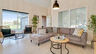 Wohnzimmer von Sletten Poolhus