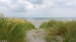 Strand in der Nähe von Sletten Aktivhus