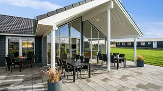 Terrasse von Samsø Poolhus