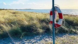 Strand in der Nähe von Samsø Poolhus