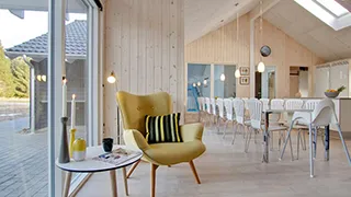 Essbereich in Skovsøen Poolhus