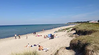 Strand in der Nähe von Skovsøen Poolhus