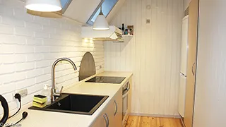 Küche in Poolhus Trier