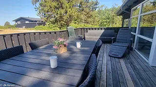 Terrasse von Ebeltoft Hyggehus