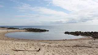 Strand in der Nähe von Pøt Strandby Hus