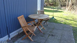 Terrasse von Sommerhus Mols