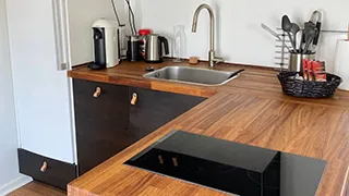 Küche in Wellness-Oase