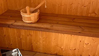 Sauna in Wellness-Oase