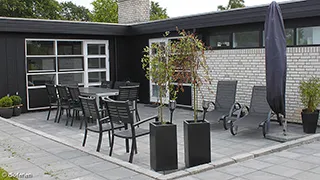 Terrasse von Shelter Hytten