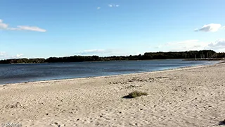 Strand in der Nähe von Hejlsminde Bjælkehus