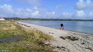 Strand in der Nähe von Hassel Hus