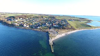 Luftaufnahme von Hyggehus Brunsnæs