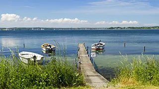 Hafen in der Nähe von Hyggehus Brunsnæs