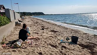 Strand in der Nähe von Kelstrup Skovhus