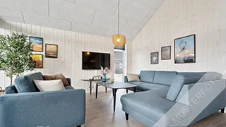 Wohnzimmer von Ertebjerg Poolhus