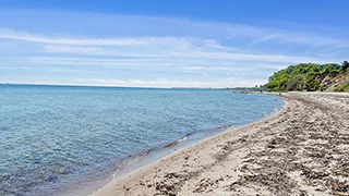 Strand in der Nähe von Dalmose Poolhus