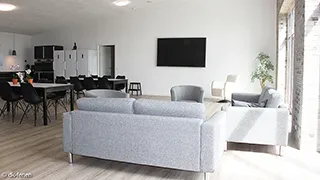 Wohnzimmer von Aarøsund Poolhus