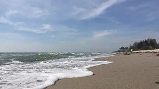 Strand in der Nähe von Søndermark Poolhus