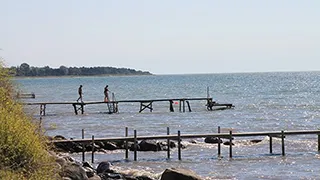 Strand in der Nähe von Oddermose Aktivhus