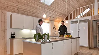 Küche in Flensburger Förde Poolhaus