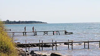 Strand in der Nähe von Flensburger Förde Poolhaus