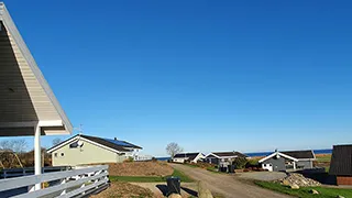 Blick auf die Landschaft von Lavensby Udsigtshus