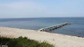 Strand in der Nähe von Vinkelbæk Udsigtshus