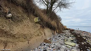 Strand in der Nähe von Vinkelbæk Udsigtshus