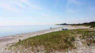 Strand in der Nähe von Tjørne Mosaikhus