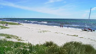 Strand in der Nähe von Bjarnes Hygge