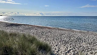 Strand in der Nähe von Birkemose Strandhus