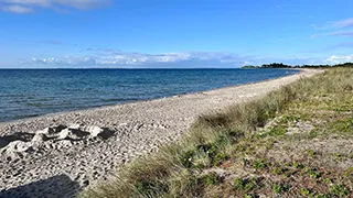 Strand in der Nähe von Birkemose Strandhus