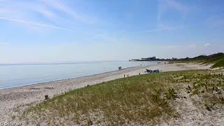 Strand in der Nähe von Æ Sommehus