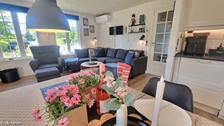 Wohnzimmer von Helles Feriehus