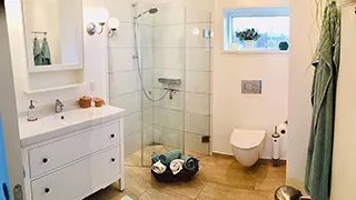 Badezimmer in Vilstrup Panoramahus