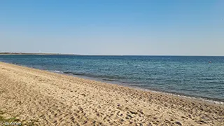 Strand in der Nähe von Hus Hejsager